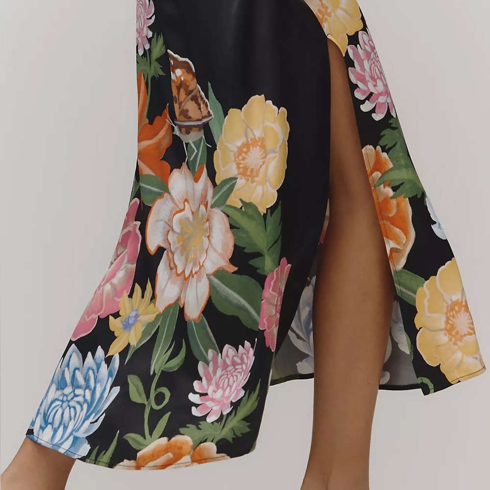 Anthropologie Sleeveless Linen Blend Maxi Dress - Picture 4 of 6